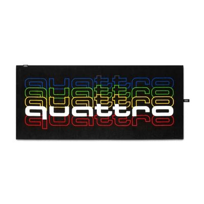 Prosop plaja original Audi quattro Pulse x Möve 80x180 cm - negru - CarFun.ro | Accesorii Originale Auto