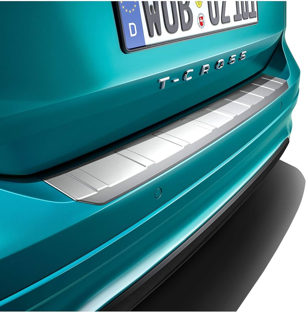 Protectie crom muchie incarcare originala Volkswagen T-Cross (C11) 2018->, stainless steel look/plastic - Volkswagen Shop