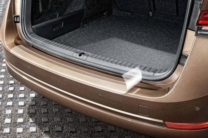 Protectie prag portbagaj Skoda Octavia IV Combi 2020+ silver negru transparenta originala - CarFun.ro - Accesorii Originale