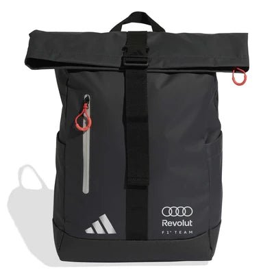 Rucsac original Audi F1 Team x Adidas Roll Top - negru - CarFun.ro - Accesorii Originale Auto