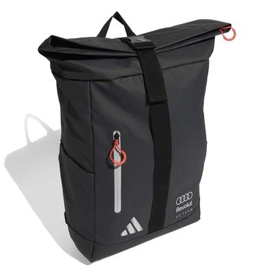 Rucsac original Audi F1 Team x Adidas Roll Top - negru - CarFun.ro - Accesorii Originale Auto