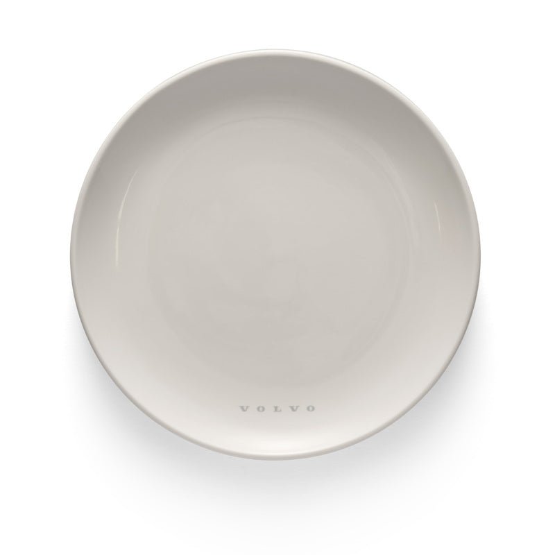 Set 4 farfurii Volvo – portelan alb cu logo gri - CarFun.ro - Accesorii Originale
