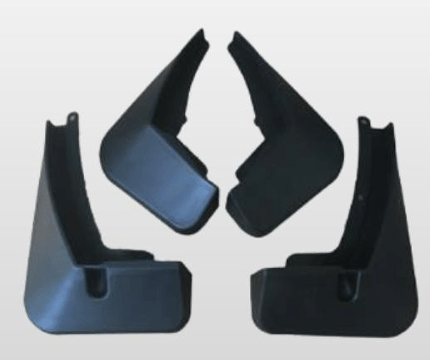 Set aparatori noroi MG HS / EHS fata si spate, plastic negru rezistent - CarFun.ro - Accesorii Originale