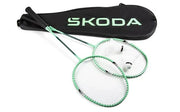 Set Badminton Skoda cu Rachete si Fluturasi, Verde Electric si Verde Smarald - CarFun.ro - Accesorii Originale