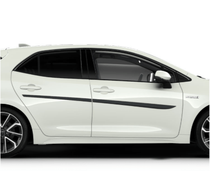Set bandouri laterale usi fata + spate – Compatibil Toyota - CarFun.ro - Accesorii Originale