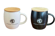 Set cani Morris Garages alb - negru – mug - uri lifestyle originale MG - CarFun.ro - Accesorii Originale