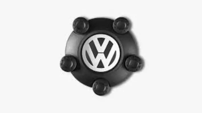 Set capace ornamentale roti 16" VW – satin black cu logo cromat - CarFun.ro - Accesorii Originale