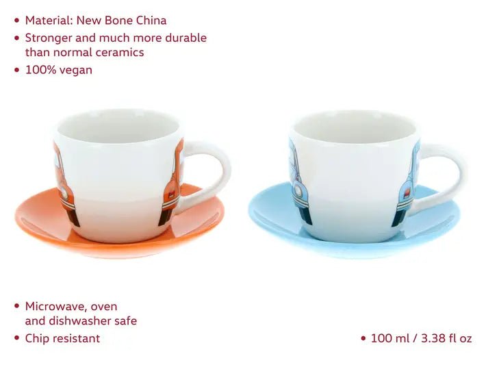 Set cesti espresso Volkswagen Kafer 100ml - CarFun.ro - Accesorii Originale