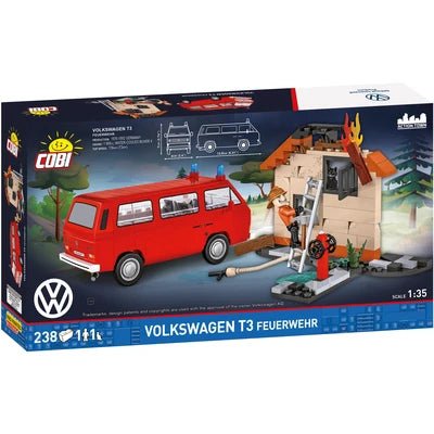 Set constructie Volkswagen T3 Feuerwehr 1:35 – 238 piese - CarFun.ro - Accesorii Originale