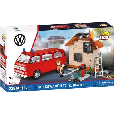 Set constructie Volkswagen T3 Feuerwehr 1:35 – 238 piese - CarFun.ro - Accesorii Originale