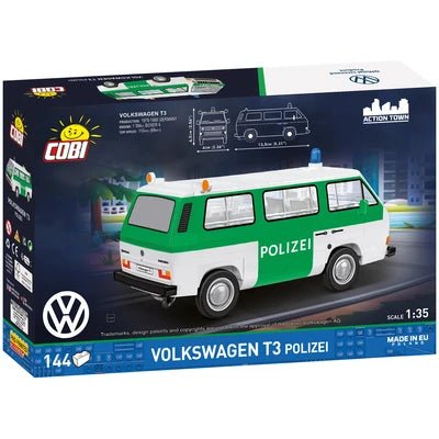 Set constructie Volkswagen T3 Polizei 1:35 – 144 piese - CarFun.ro - Accesorii Originale
