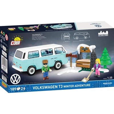Set constructie Volkswagen T3 Winter Adventure 1:35 – 189 piese - CarFun.ro - Accesorii Originale