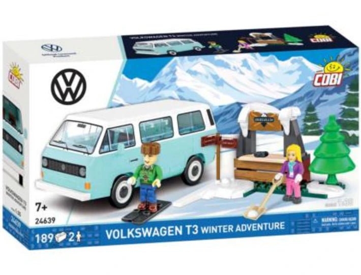 Set constructie Volkswagen T3 Winter Adventure 1:35 – 189 piese - CarFun.ro - Accesorii Originale