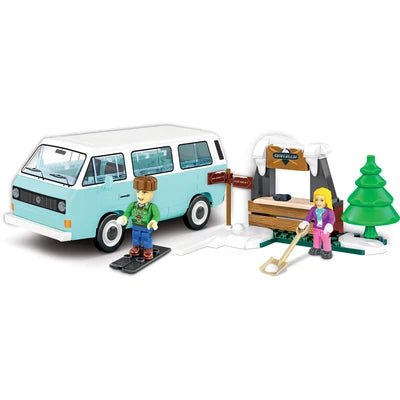 Set constructie Volkswagen T3 Winter Adventure 1:35 – 189 piese - CarFun.ro - Accesorii Originale