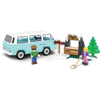 Set constructie Volkswagen T3 Winter Adventure 1:35 – 189 piese - CarFun.ro - Accesorii Originale