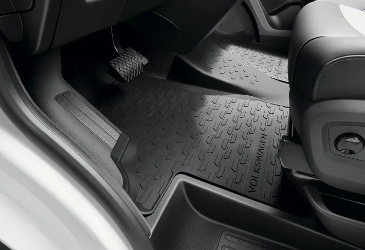 Set covorase all - weather Volkswagen T5 T6 Multivan Caravelle Transporter 2003–2019 Titanschwarz - CarFun.ro - Accesorii Originale