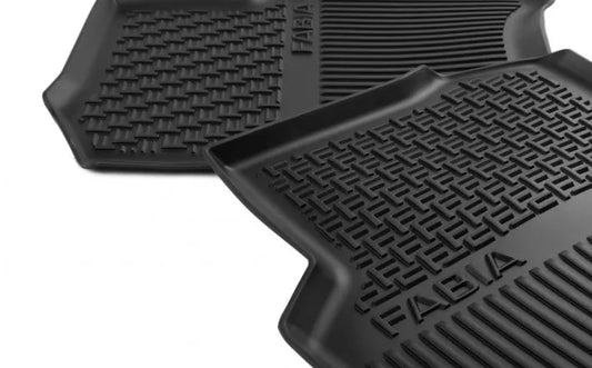 Set covorase cauciuc fata Skoda Fabia III – protectie durabila, fixare sigura - CarFun.ro - Accesorii Originale