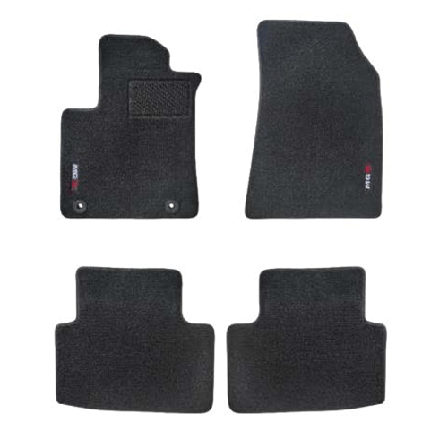 Set covorase mocheta MG ZS velur negru PP cu suprafata anti - alunecare - CarFun.ro - Accesorii Originale