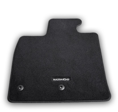 Set covorase textile Mazda6e fata + spate cu logo tesut si sistem fixare original - CarFun.ro - Accesorii Originale