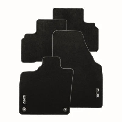 Set covorase textile Skoda Epiq, fixare cu capse, negru - CarFun.ro - Accesorii Originale Auto