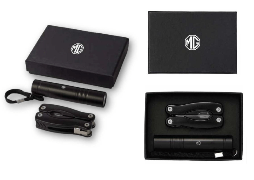 Set multifunctional MG cu mini unealta 11 functii si lanterna LED, negru - CarFun.ro - Accesorii Originale