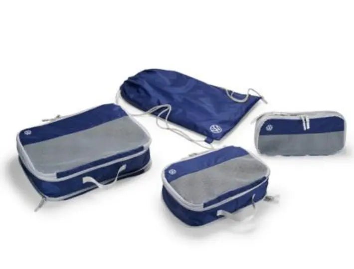 Set organizatoare bagaj Volkswagen albastru original - CarFun.ro - Accesorii Originale
