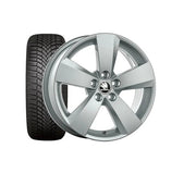 Set Roti de Iarna Skoda Nanuq 16" cu Anvelope 215/60 R16 Bridgestone Blizzak LM005, pentru Skoda Karoq 2018+ - CarFun.ro - Accesorii Originale