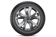 Set roti iarna 18'' originale VW Tiguan 3 CT1, janta aliaj Rockingham si anvelope 235/55R18 104H XL Bridgestone Blizzak LM005 - Volkswagen Shop