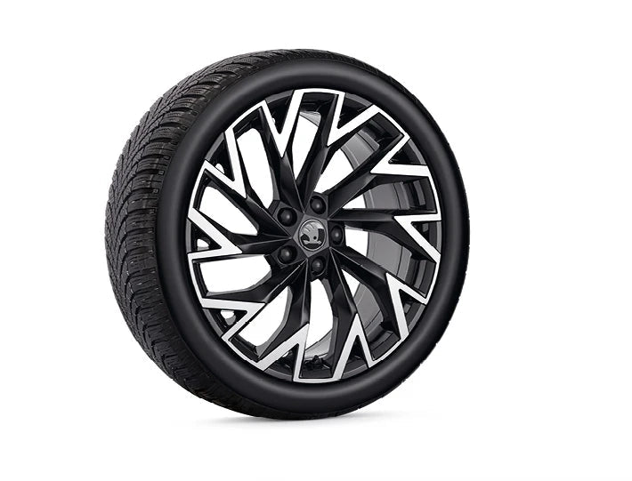 Set roti iarna 19" Skoda Helix Negru + Bridgestone LM005 – Compatibil Superb IV / Combi (2024–prezent) - CarFun.ro - Accesorii Originale Auto
