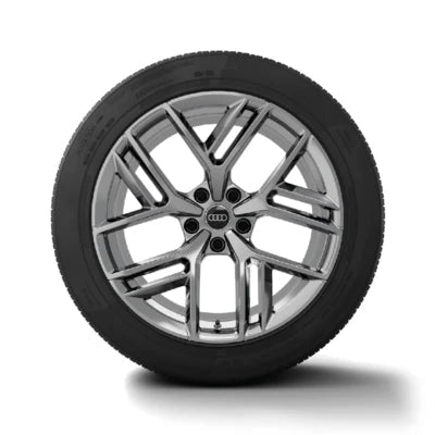 Set Roti Iarna Audi Noul Q7 - Audi 5-Speichen-Tripod-Design 10,0x21 5/130/21 - Gri - CarFun.ro - Accesorii Originale Auto