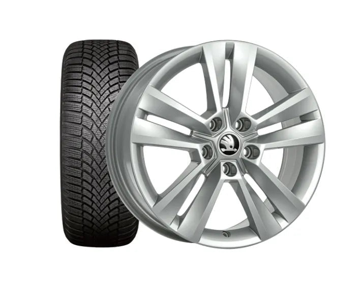 Set roti iarna originale Skoda Karoq Mytikas 18 inch – Bridgestone Blizzak 6 - CarFun.ro - Accesorii Originale