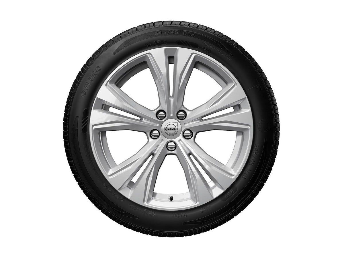 Set roti iarna originale Volvo XC40 18 inch – 18" 5-Double Spoke Silver-148 - CarFun.ro - Accesorii Originale Auto