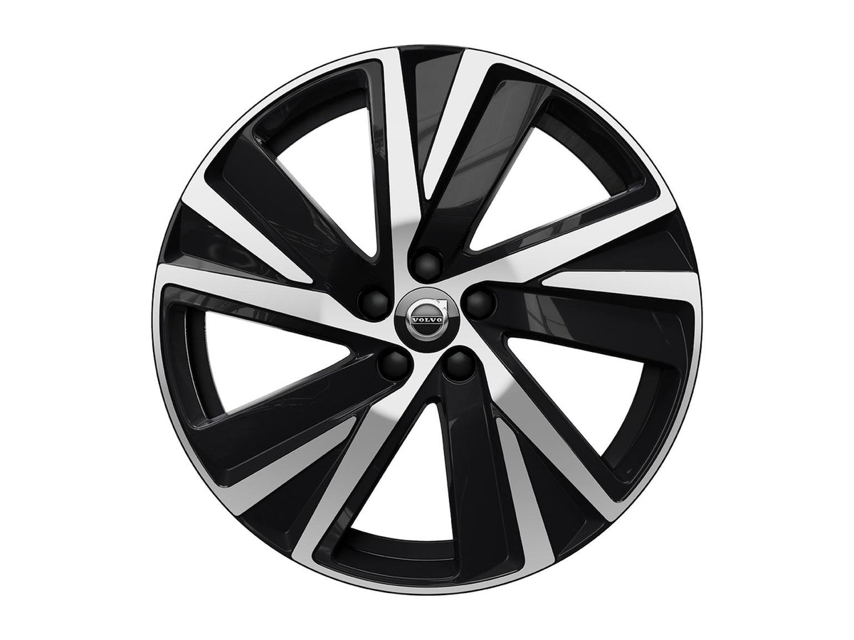 Set roti iarna originale Volvo XC60 19 inch – 19" 5-V Spoke Black Diamond Cut-1265 - CarFun.ro - Accesorii Originale Auto