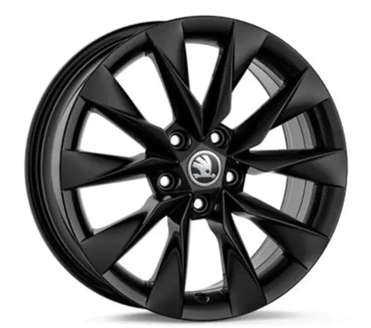 Set Roti Iarna Skoda cu Jante Crystal 17" Negre si Anvelope Bridgestone Blizzak LM005 215/55 R17 XL - CarFun.ro - Accesorii Originale