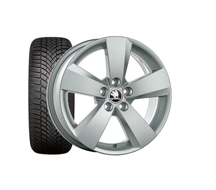 Set roti iarna Skoda Karoq Nanuq 16" cu anvelope Bridgestone Blizzak 6 (215/60 R16 99H) - CarFun.ro - Accesorii Originale
