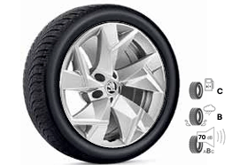 Set roti iarna Skoda Kodiaq - jante aliaj Mazeno 18 inch + anvelope Bridgestone Blizzak 235/55 R18 104V XL - CarFun.ro - Accesorii Originale