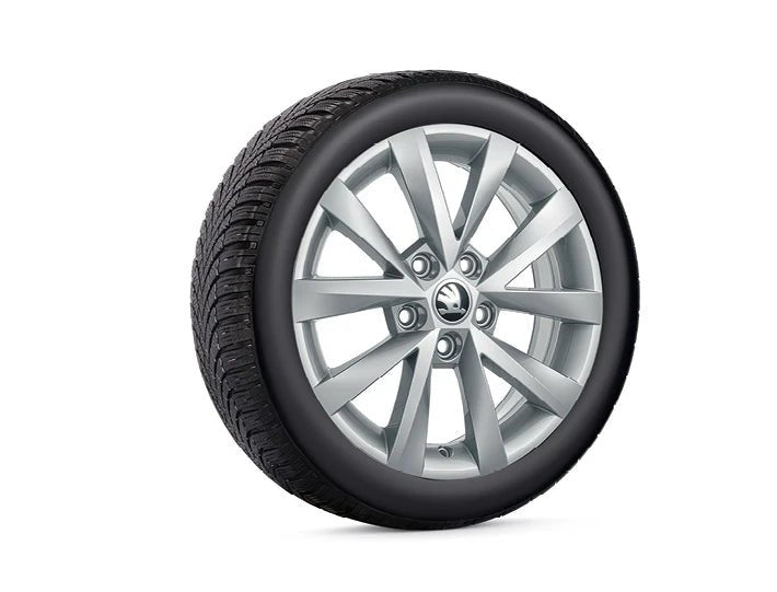 Set Roti Iarna Skoda Octavia - Škoda Alcatras 6,5x16 5/112/46 - Argintiu - CarFun.ro - Accesorii Originale Auto