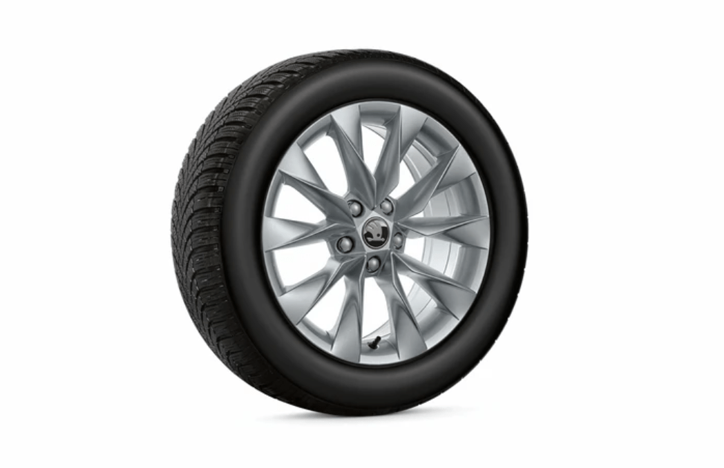 Set roti iarna Skoda Superb Crystal 7x17 5/112/43 – Bridgestone Blizzak 6 DOT 2025 - CarFun.ro - Accesorii Originale