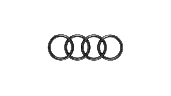 Sigla inele originale Audi - negru lucios - CarFun.ro | Accesorii Originale Auto