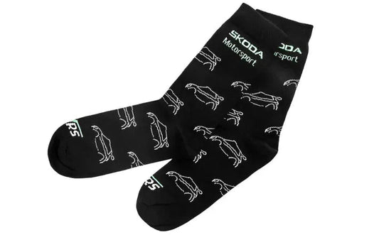 Sosete motorsport Skoda cu siluete Fabia RS Rally2, marime 43 - 46 - CarFun.ro - Accesorii Originale