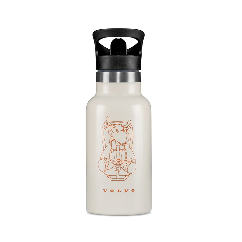 Sticla termica copii Volvo – otel inoxidabil 350 ml, perete dublu, pai si capac anti - scurgere - CarFun.ro - Accesorii Originale