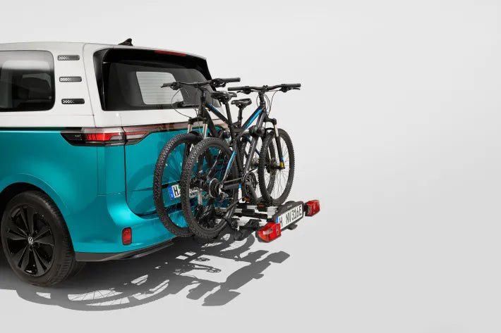 Suport bicicleta Volkswagen Original Compact III - pliabil si usor pentru 3 biciclete sau E - Bike - uri - Volkswagen Shop