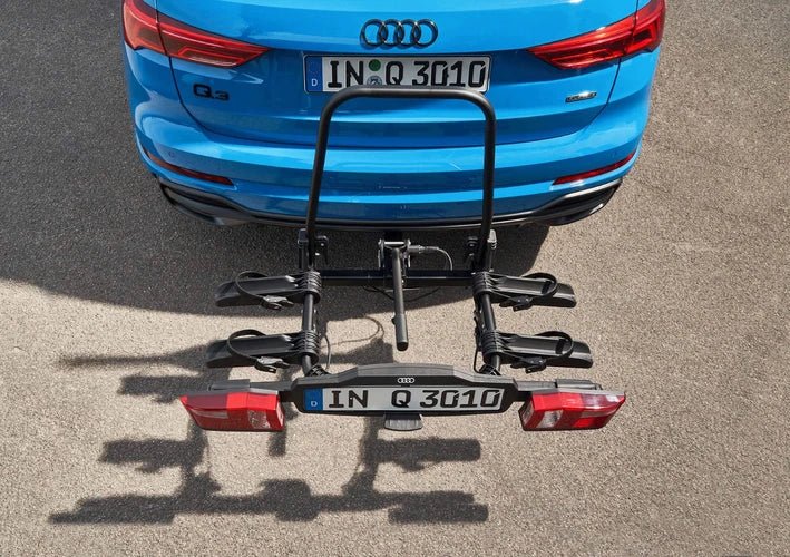 Suport biciclete original Audi pentru carlig remorcare - pliabil 2 biciclete - CarFun.ro | Accesorii Originale Auto