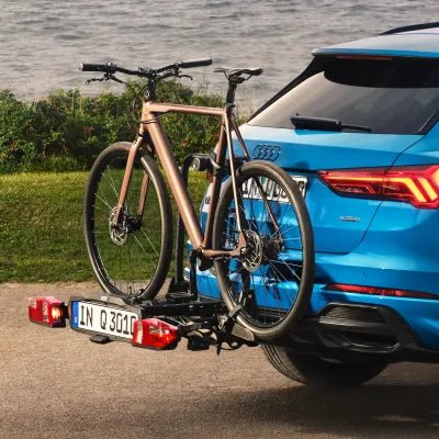Suport biciclete original Audi pentru carlig remorcare - pliabil 2 biciclete - CarFun.ro | Accesorii Originale Auto