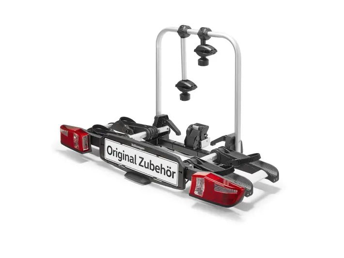 Suport biciclete original Volkswagen pentru carlig remorcare - 2 biciclete 60 kg - CarFun.ro - Accesorii Originale Auto