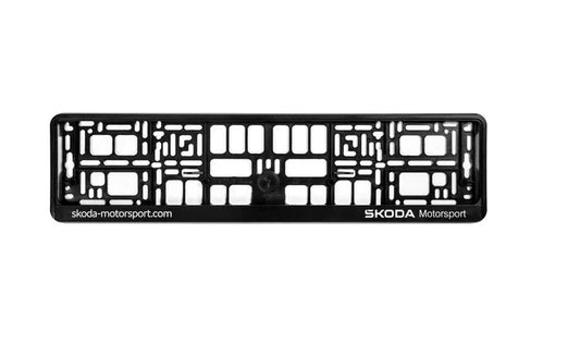 Suport numar inmatriculare Skoda Motorsport – 520 x 110 mm - CarFun.ro - Accesorii Originale