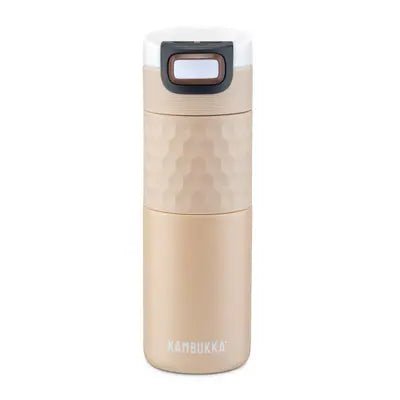 Termos Audi inox 500ml – Snapclean, design bej, 9h cald / 18h rece - CarFun.ro - Accesorii Originale