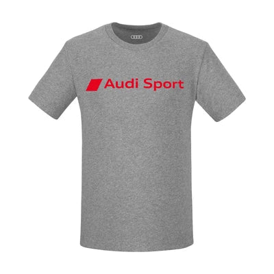 Tricou Audi Sport Barbati, Gri Melanj - CarFun.ro - Accesorii Originale Auto