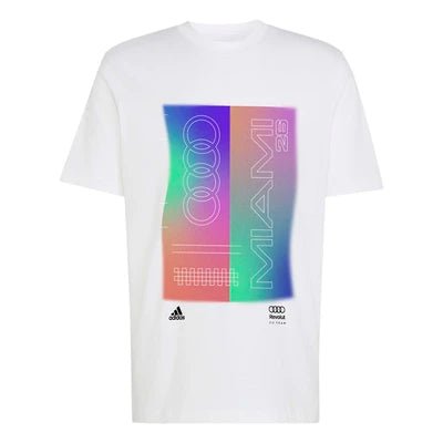 Tricou barbat F1 Miami alb - CarFun.ro - Accesorii Originale