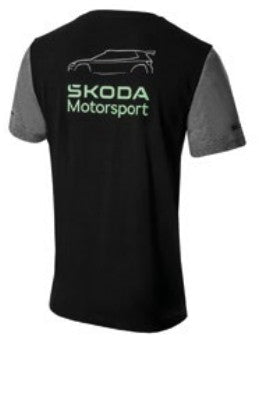Tricou barbati Skoda Motorsport, negru gri - CarFun.ro - Accesorii Originale Auto